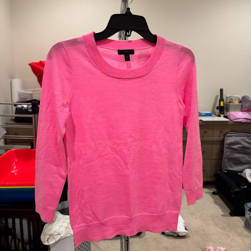 J.Crew Pink Wool Sweater
